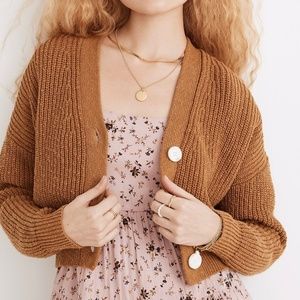 Madewell  Greywood Crop Cardigan Sweater